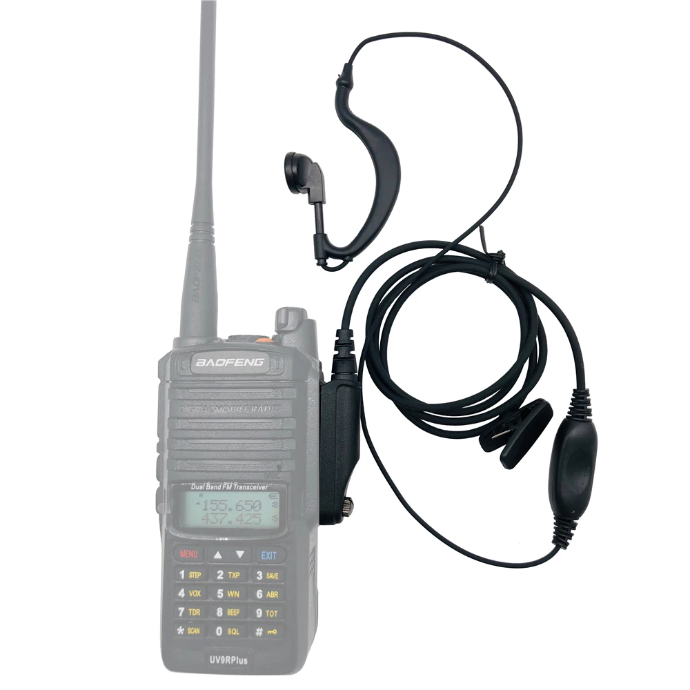 Водонепроницаемый наушник Baofeng UV 9R Plus для портативной рации HF UHF Transceiver UV9R plus