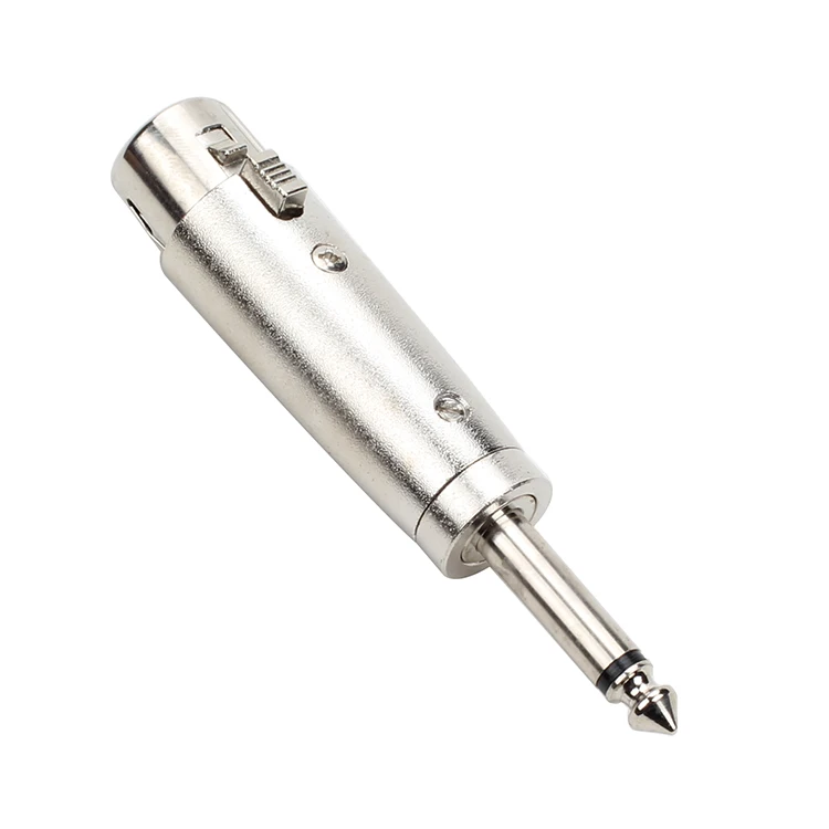 1 шт. 3pin XLR для женщин 1/" 6,35 мм моно-разъем Аудио проводной микрофон Mic DJ адаптер