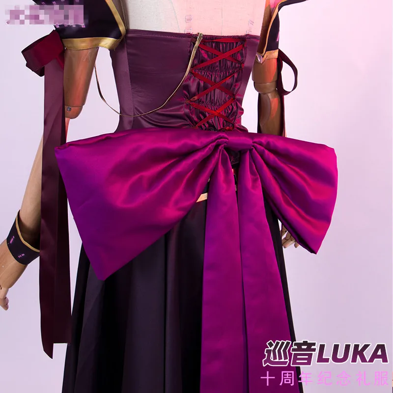 Аниме игра Luka Cos Vocaloid 10th юбилей память Униформа платье Лолита косплей костюм косплей