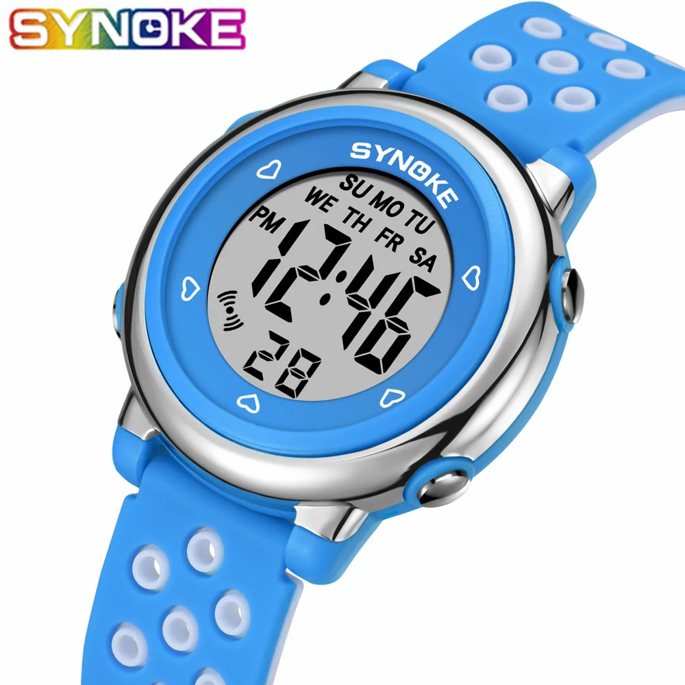 Swim Children Digital Watches Fashion Colorful LED Waterproof Multi Function Alarm Clocks Kids Wrist Watches Students 2