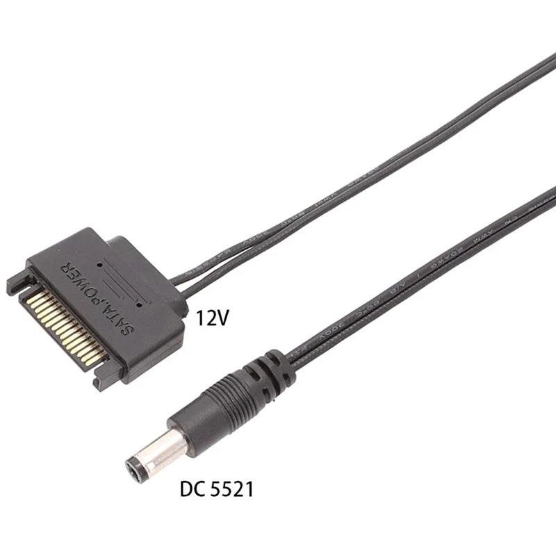 DC cable power supply SATA revolution 5521 12V to 1 meter high current | Электроника
