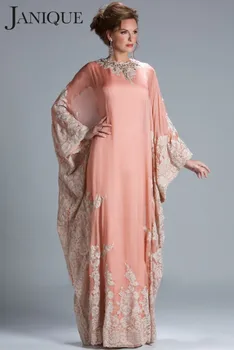 

Elegant Long Sleeve dubai kaftan Muslim Evening prom Gown robe de soiree Long abendkleider 2018 mother of the bride dresses