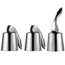 Пробка для бутылки вина из нержавеющей стали, пробка для бутылки вина с силиконом, расширяющаяся пробка для бутылки напитков, многоразовая заставка для вина, B