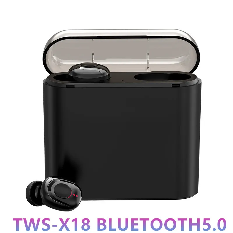 Беспроводные наушники X18 TWS с микрофоном для iPhone 11 Pro Max Samsung Huawei Xiaomi спортивные