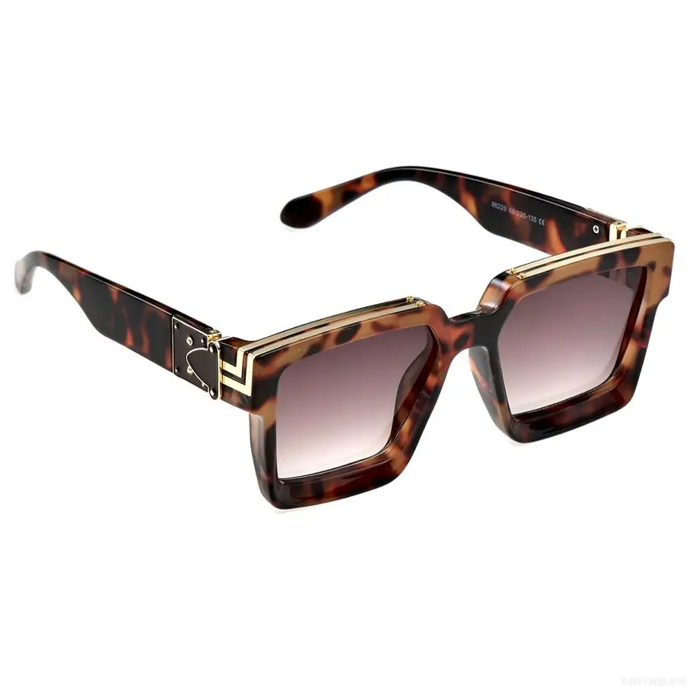 Louis Vuitton 8286 Lujo Moda Tendencia Hombres Mujeres Marco Grande Gafas  De Sol Protección UV400