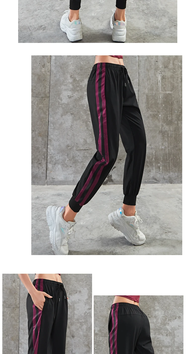 Женские джоггеры спортивные штаны мешковатые с карманами Спортивная одежда для фитнеса спортзала штаны для тренировки бега свободные брюки хип-хоп танец