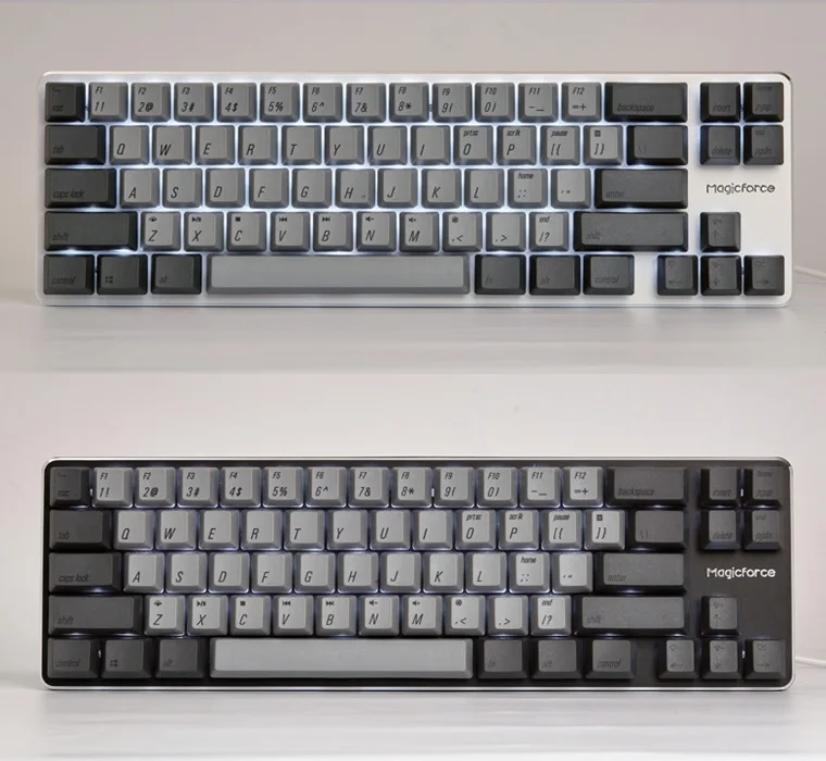 Все новые Qisan Magicforce 68 PBT сублимационная Версия USB Проводная Механическая клавиатура с подсветкой Gateron Cherry Axis