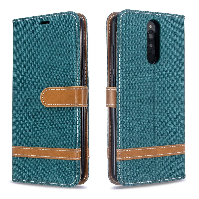 Чехол книжка из искусственной кожи для Xiaomi Redmi 8 8A с подставкой|Бамперы| |