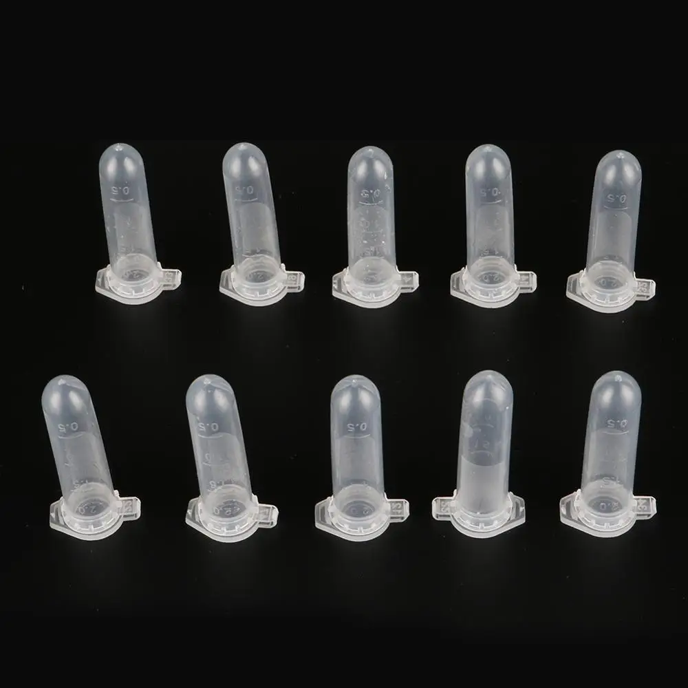 100Pcs 2ml Micro Centrifuge Tube Test Tube Vial Clear Plastic Vials Container Snap Cap Laboratory Sample Storage