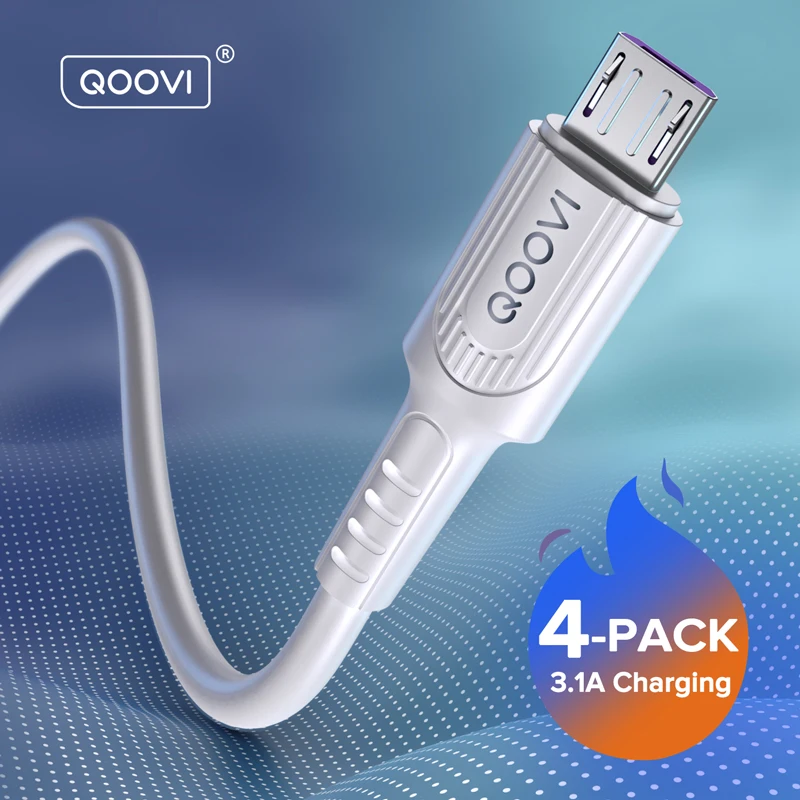 4 шт. 3A Micro USB кабель для быстрой зарядки с разъемом типа C мобильный телефон Android