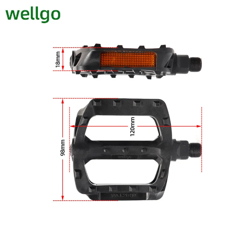 Педали для горного велосипеда MTB WELLGO B239 V984T дорожный велосипед 120*98*18 мм нейлоновые велосипедные аксессуары герметичные компоненты подшипника (art.: 3920ba167f024) - 3920ba167f024