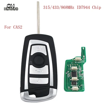 

5Pcs/Lot 3 Button Folding Flip Remote Car Key for BMW CAS2 1 3 5 6 Series X5 ID7944 Chip 315MHZ 433MHZ 868MHZ HU92 Uncut Blade