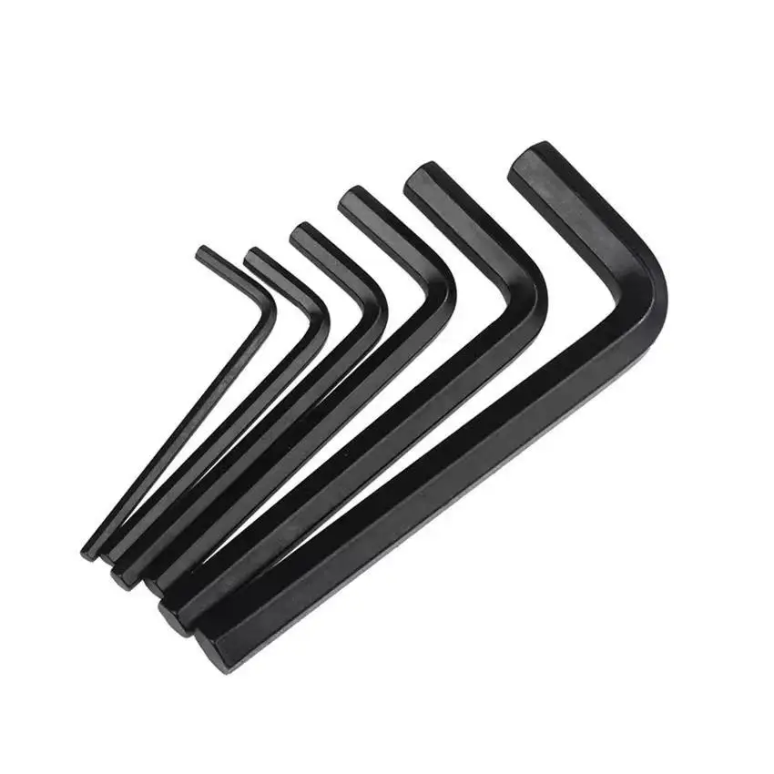 50PCS L 모양의 M1.27 M1.5 M2 육각 알렌 키 육각 렌치 스크류 드라이버 RC 모델 자동차 용 니켈 도금