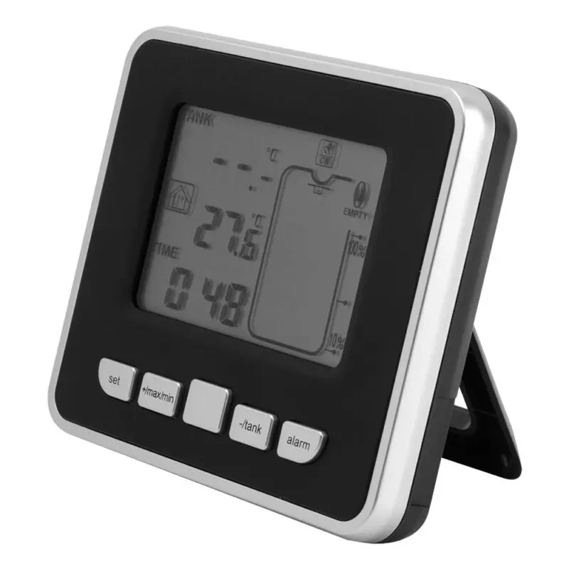 

Transmitter Water Level Sensor Ultrasonic Thermometer Tank Meter Gauge Wireless