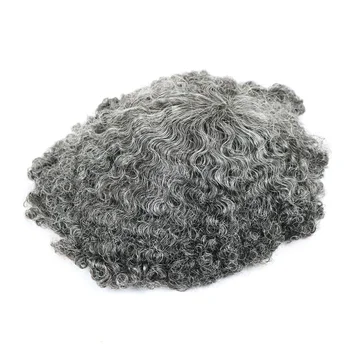 

10mm Deep Curly Men Toupee Curly Toupee African Curly 1b40 Color Human Hair Toupee Replacement System Hairpieces