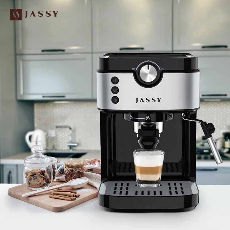 JASSY cafetera automática para capuchino Latte, máquina café expreso de 19 Bar, de leche, varita|Cafeteras| - AliExpress