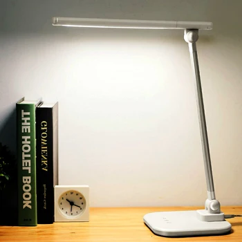 

LED Table Light Eyes Protect Desk Lamp Dimmable Color Adjustable Touching Sensor Foldable Light for School Children Reading