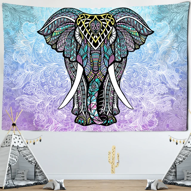 Indian Mandala Psychedelic Tapestry Wall Hanging