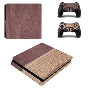 

Wood Texture Style Skin Sticker for PS4 Slim Console & Controllers Decal Vinyl Skins Cover Game Accessories YSP4S-3471