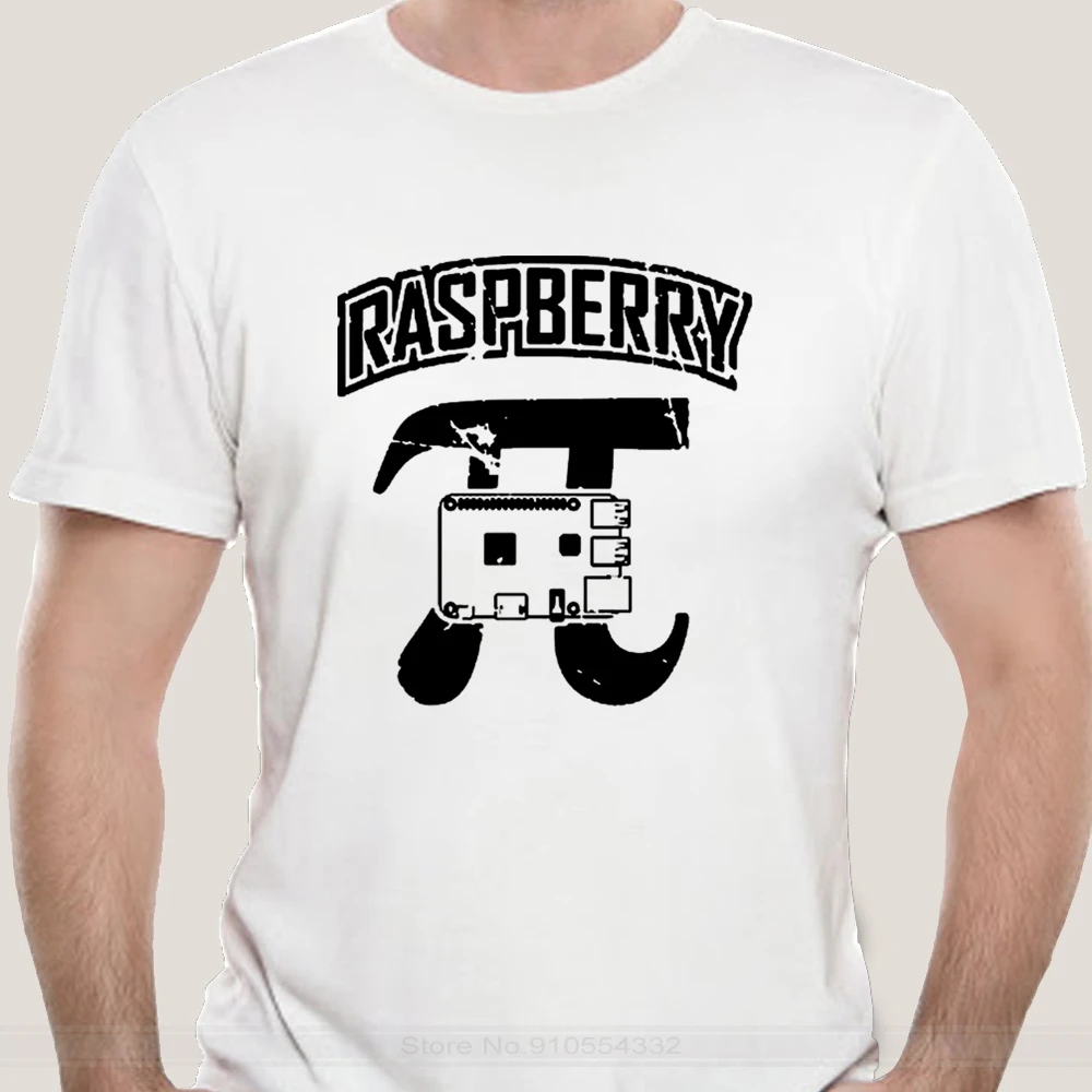 Винтажная Футболка Raspberry Pi для мужчин и женщин молодежная брендовая новая