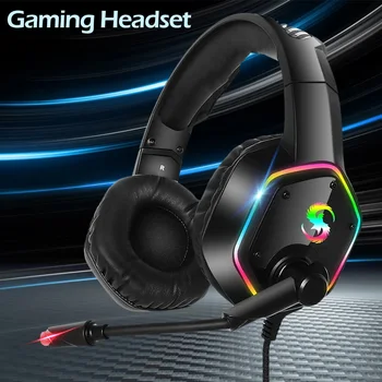 

K15 headset noise reduction gaming headset stereo colorful lights noise reduction gaming headset omnidirectional microphone
