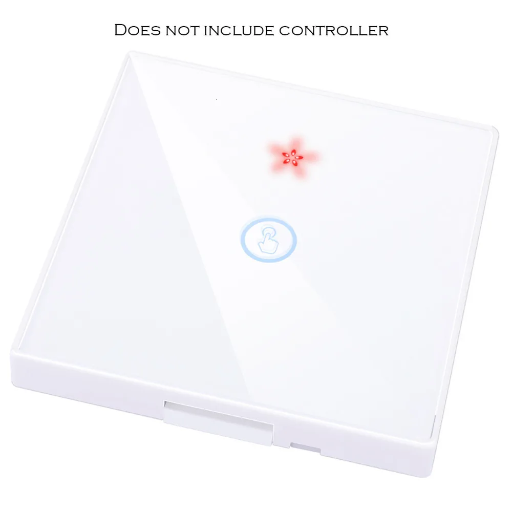 1 gang Switch WHITE Чувствительный к касанию светильник-прерыватель без провода Радиочастотный пульт дистанционного управления 1 3 банда 433 МГц настенная панель дома 110 В 220 В проводится лампа - Цвет: 1 gang Switch WHITE