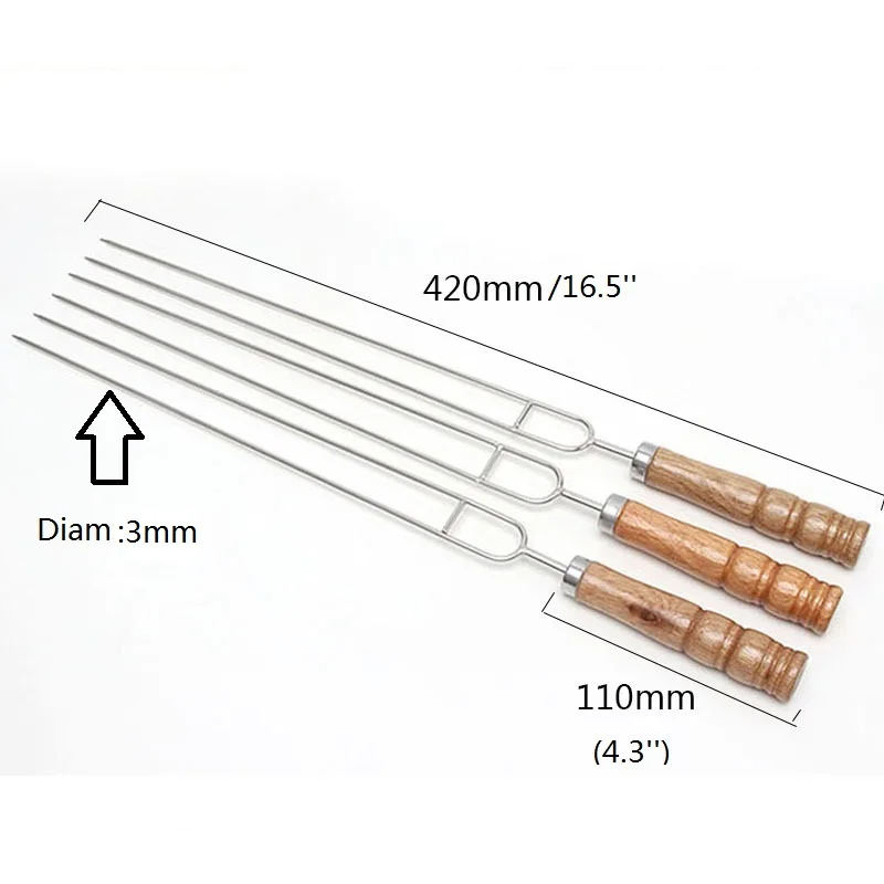 u Shape BBQ skewers  (3)