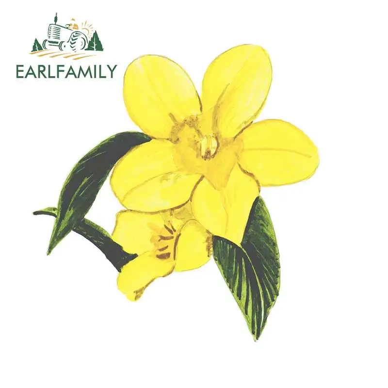 EARLFAMILY 13 см x 12 5 наклейки для улицы и дикой природы шлемов оборудования желтые