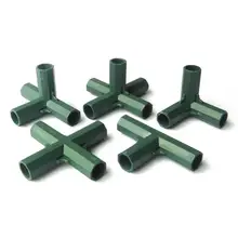 

1pcs/10pcs 16mm Greenhouse Frame Building Connector PVC Fitting Stable Support Heavy Duty Right Angle 3 4 5-way Pipe Connectors