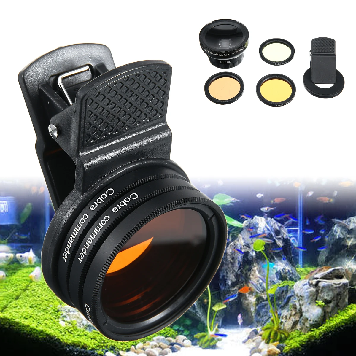 Aquarium Fish Tank Photography Lens Phone Camera Aquarium Coral