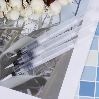 

2Pcs/Set Refillable Water Brushes Water Brush Ink Pen For Calligraphy Drawing Painting Pen Office Stationery Art Supplies