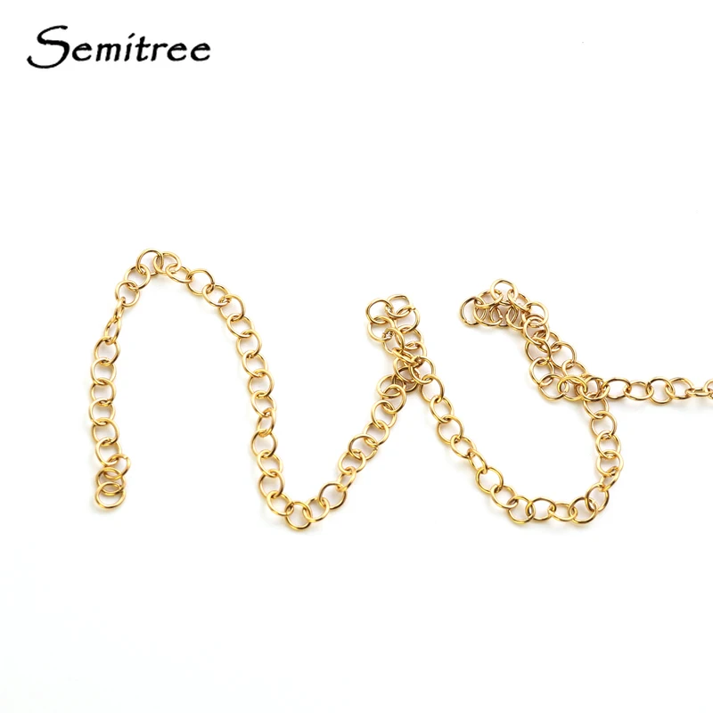 

Semitree 100pcs 4mm Stainless Steel 0.6mm Wire Electroplated Gold Jump Rings Split Rings DIY Jewelry Making Crafts Accessories