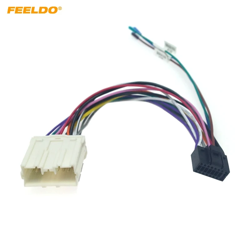 

FEELDO автомобильный аудио DVD 16PIN Android кабель питания адаптер для Dongfeng Fengxing Lingzhi M3/M5 электропроводка жгута # HQ6381