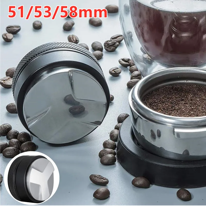 

51/53/58mm 304 Stainless Steel Coffee Tamper Coffee Distributor Coffee Powder Hammer Customized Coffee Leveler Fit