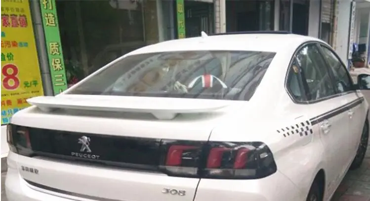 Спойлер для Peugeot 308 спойлер высокого качества из АБС пластика заднего крыла
