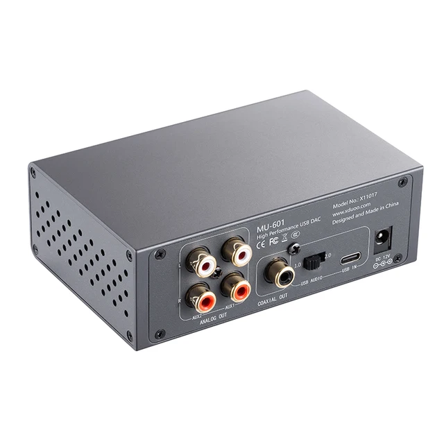 XDUOO MU-601 High Performance USB DAC ES9018K2M PCM384kHZ/DSD256 High-quality Analog/Coaxial Output Mu601 5