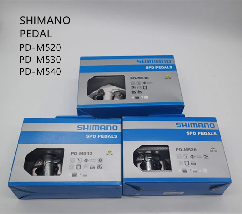 Велосипедные педали SHIMANO PD M520 самоблокирующиеся велосипедные для горных