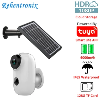 

Tuya Smart Solar Panel Rechargeable Battery IP Camera 1080P Outdoor Full HD Wireless Waterproof Security Smart Life Cloud Camera