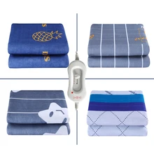 Домашнее электрическое одеяло 150*70 см, зимнее утепленное одеяло с подогревом, утеплитель для тела, Одноместный термостат, плюшевое электрическое нагревательное одеяло