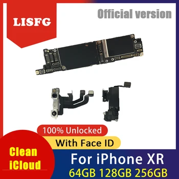 

Free Shipping,Clean iCloud Logic Board For iPhone XR Motherboard With IOS System For iPhone XR 64GB 128GB 256GB With Face ID