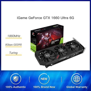 

Colorful GeForce GTX 1660 Ultra 6G Graphic Card iGame Nvidia GPU GDDR5 1785Mhz Video Card 192 Bit HDMI DVI For Gaming PC