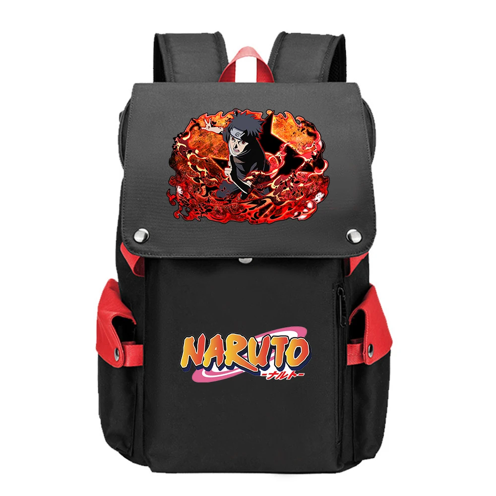 Аниме Наруто большие школьные сумки Uchiha Sasuke мультфильм Bookbag Оксфорд Дорожная