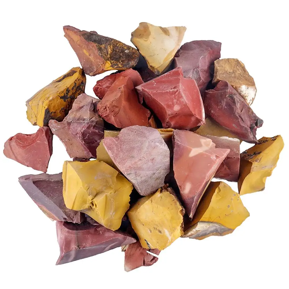 

TUMBEELLUWA 1lb (460g) Natural Mookaite Gem Raw Rough Stones for Tumbling,Cabbing,Wire Wrapping,Lapidary,Healing Reiki Wicca