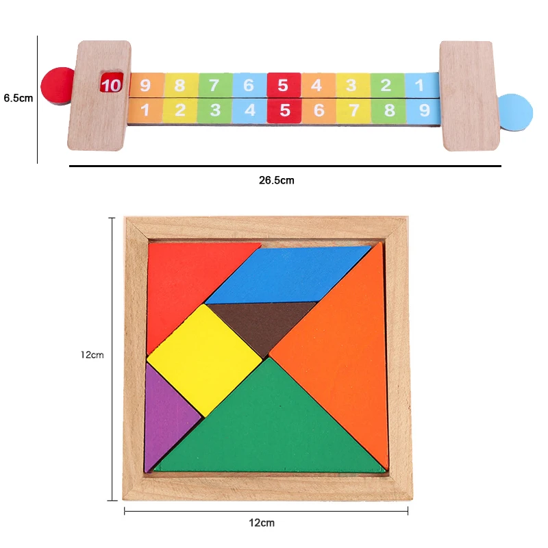 Дошкольная деревянная детская игрушка maty toy набор часов abacus Tangram математическая линейка ребенок lerarning Educatioanl деревянный игрушечный набор инструментов для детей - Цвет: A