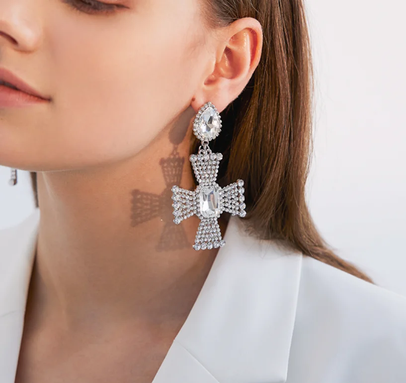 

2023 trend 925 Silver Needle halloween party wedding bride Earrings for women Fashion Jewelry