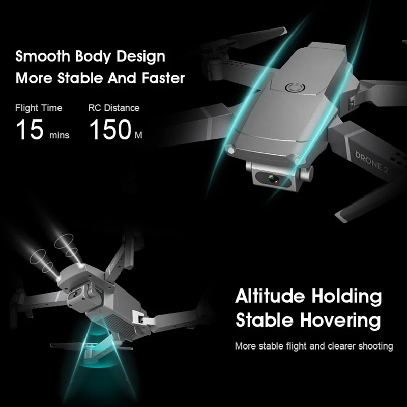 KEELEAD E68 Дрон 4K wifi FPV широкоугольная камера дроны HD 1080P камера оптический поток Квадрокоптер складной рычаг RC Дрон VS E58 M69G