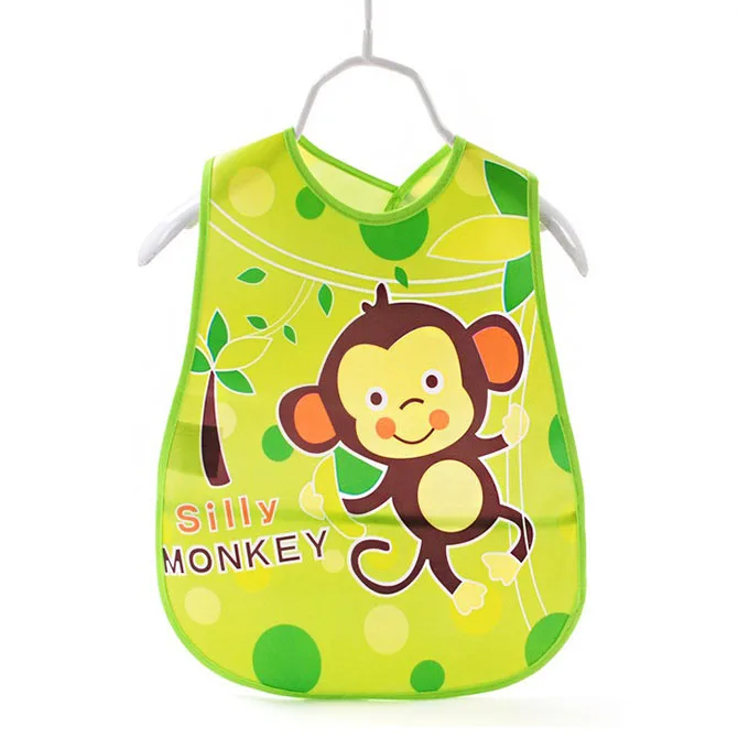 Monkey Детские Непромокаемые нагрудники, регулируемые Слюнявчики для детей, нагрудники для малышей, нагрудники для кормления, тканевый фартук для малышей с героями мультфильмов, бандана, нагрудник - Цвет: Monkey