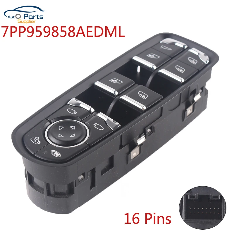 7PP959858AEDML новая кнопка для зеркала переключатель для Porsche Panamera Cayenne Macan 2011- 7PP959858M 7PP959858A 7PP 959 858 A