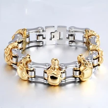 Мотоциклетная цепь касини панк браслеты подарок из нержавеющей стали браслет мужские модные браслеты мужские ювелирные изделия