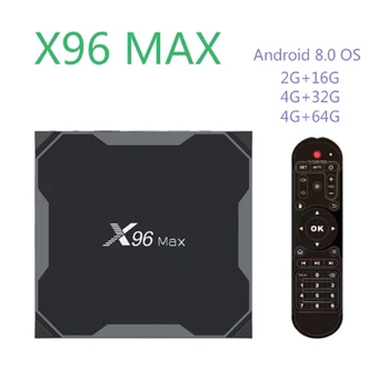 

2020 Android 9.0 TV Box X96 Max Plus Amlogic S905x3 8K Smart Media Player 4GB RAM 64GB ROM X96Max Set top Box QuadCore 5G Wifi
